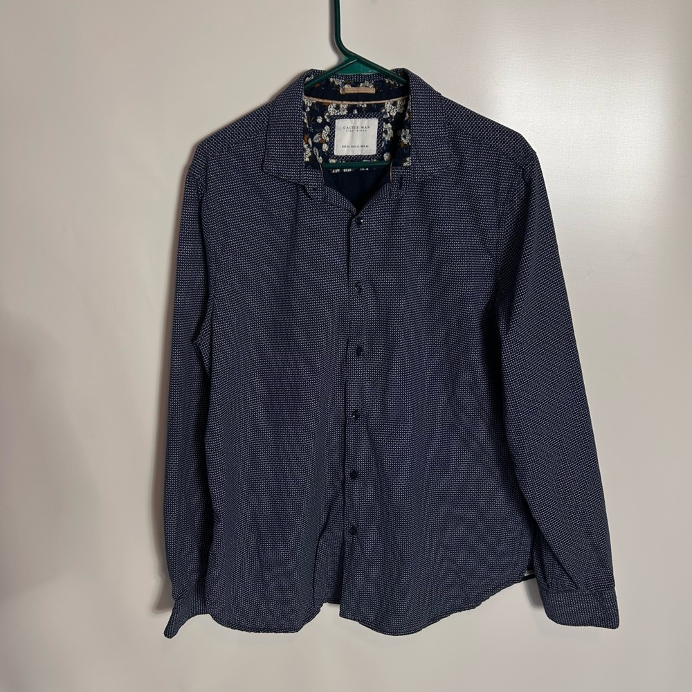 Denim‎ & Flower Cactus Man by Ricky Singh Button Down - Navy Blue